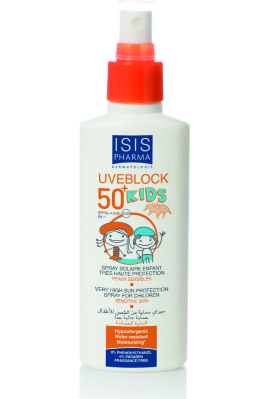 Isispharma Uveblock Kids SPF50+ Gyermek fényvédő spray 150ml